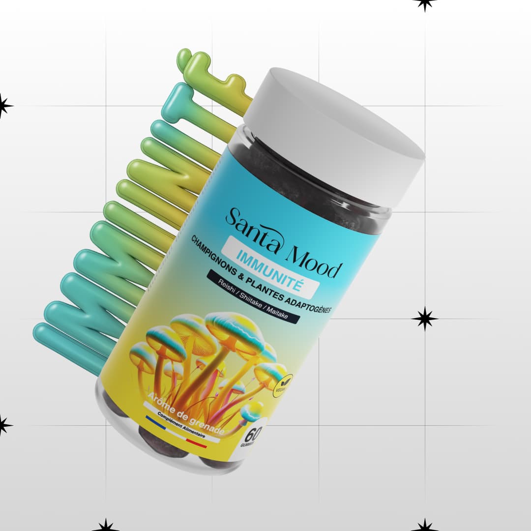 Gummies Adaptogènes Immunité à la Grenade 60 – Reishi & Maitake
