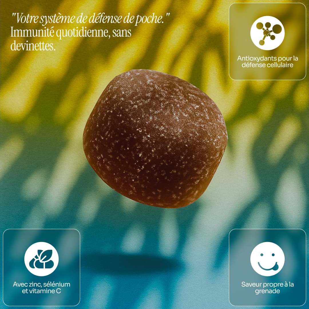 Gummies Adaptogènes Immunité à la Grenade 60 – Reishi & Maitake
